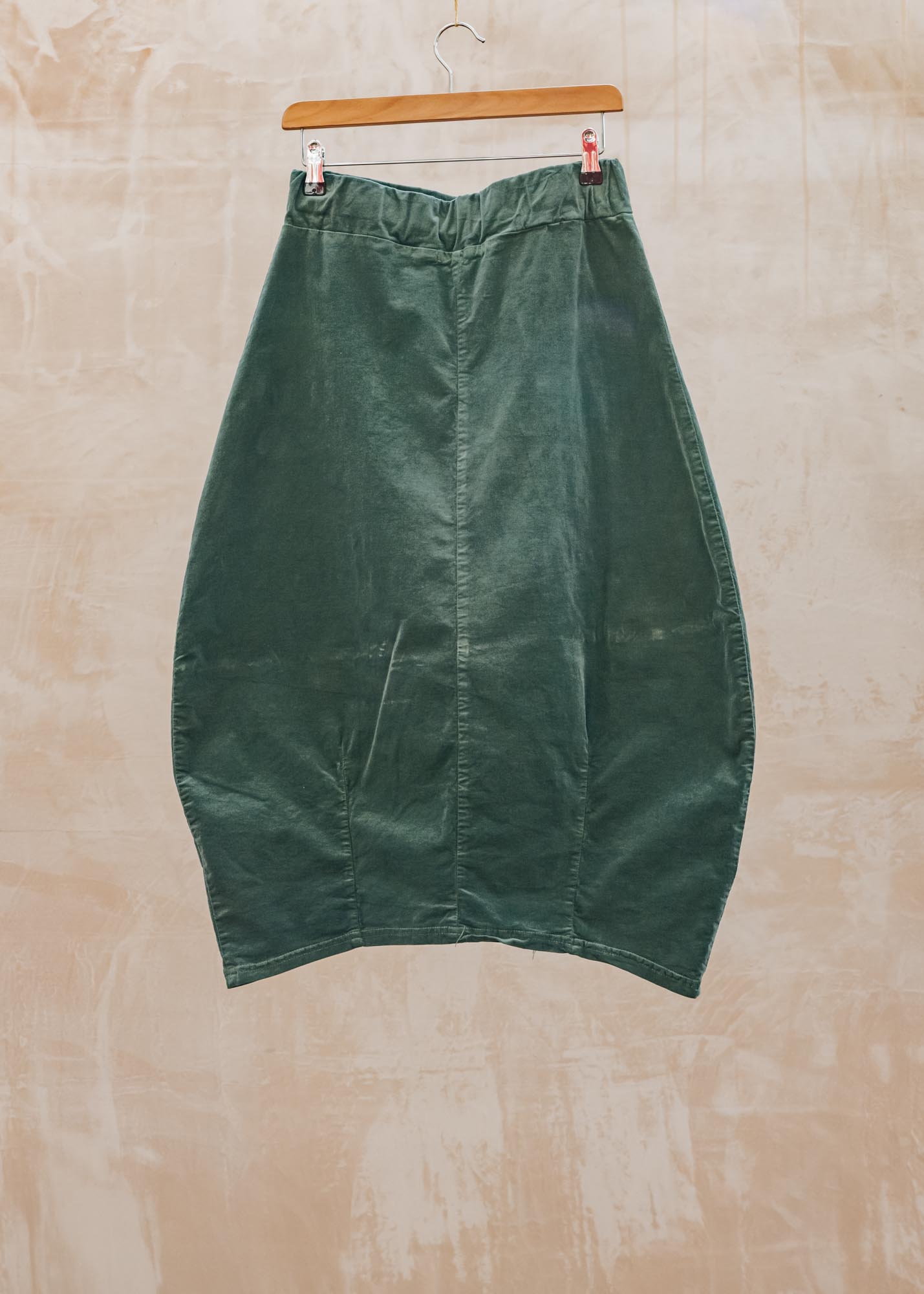 Cut Loose Mini Cord Lantern Skirt in Myrtle