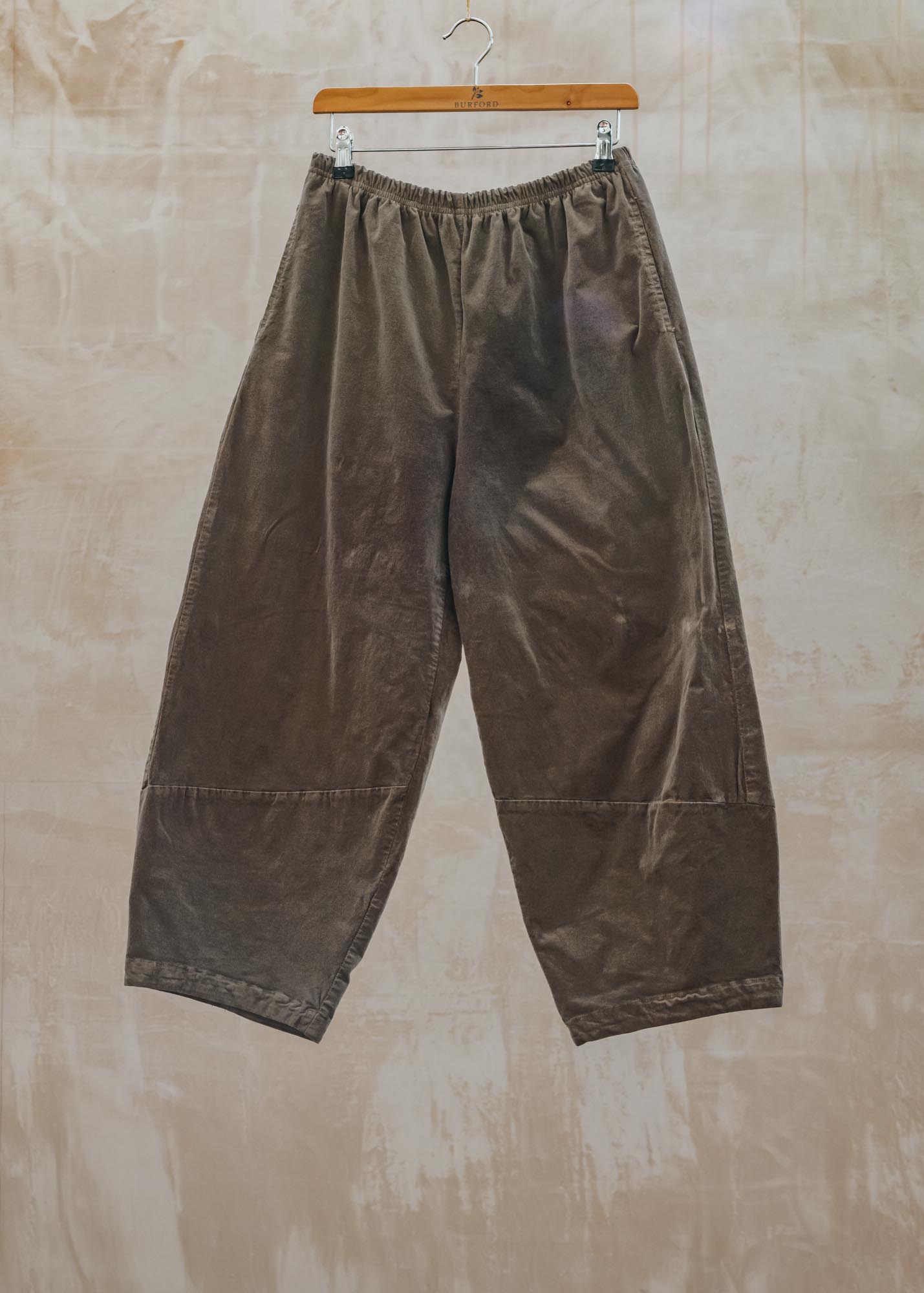 Cut Loose Mini Cord Lantern Trousers in Saddle