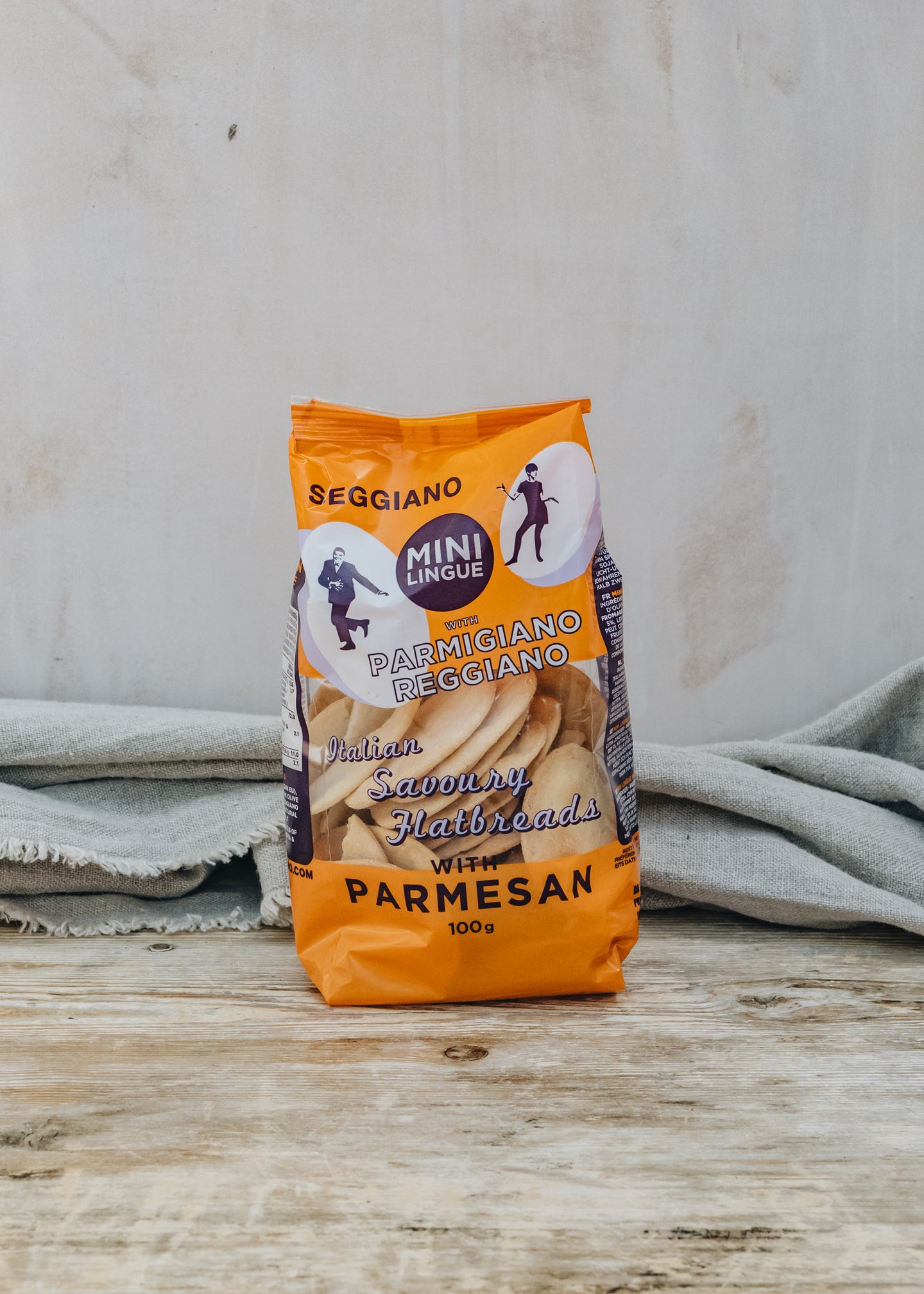 Seggiano Seggiano Parmesan Mini Tongue Flatbreads, 100g