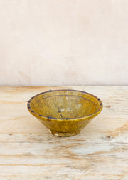 Chive Large Tamegroute Bowl in Ochre