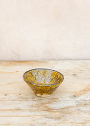 Chive Medium Tamegroute Bowl in Ochre