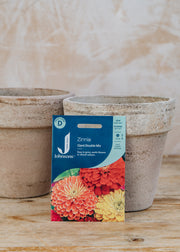 Zinnia 'Giant Double Mix' Seeds