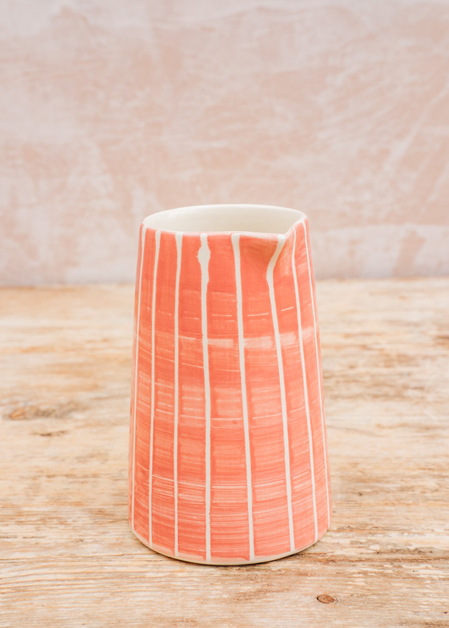 Musango Pottery Sgrafitto Creamer in Rose