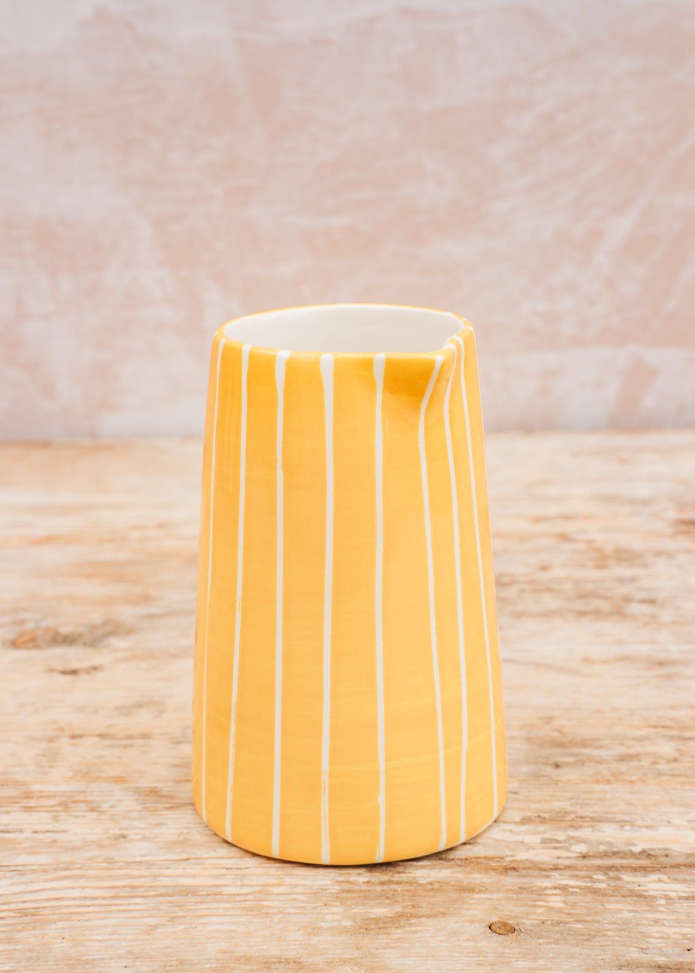 Musango Pottery Sgrafitto Creamer in Turmeric