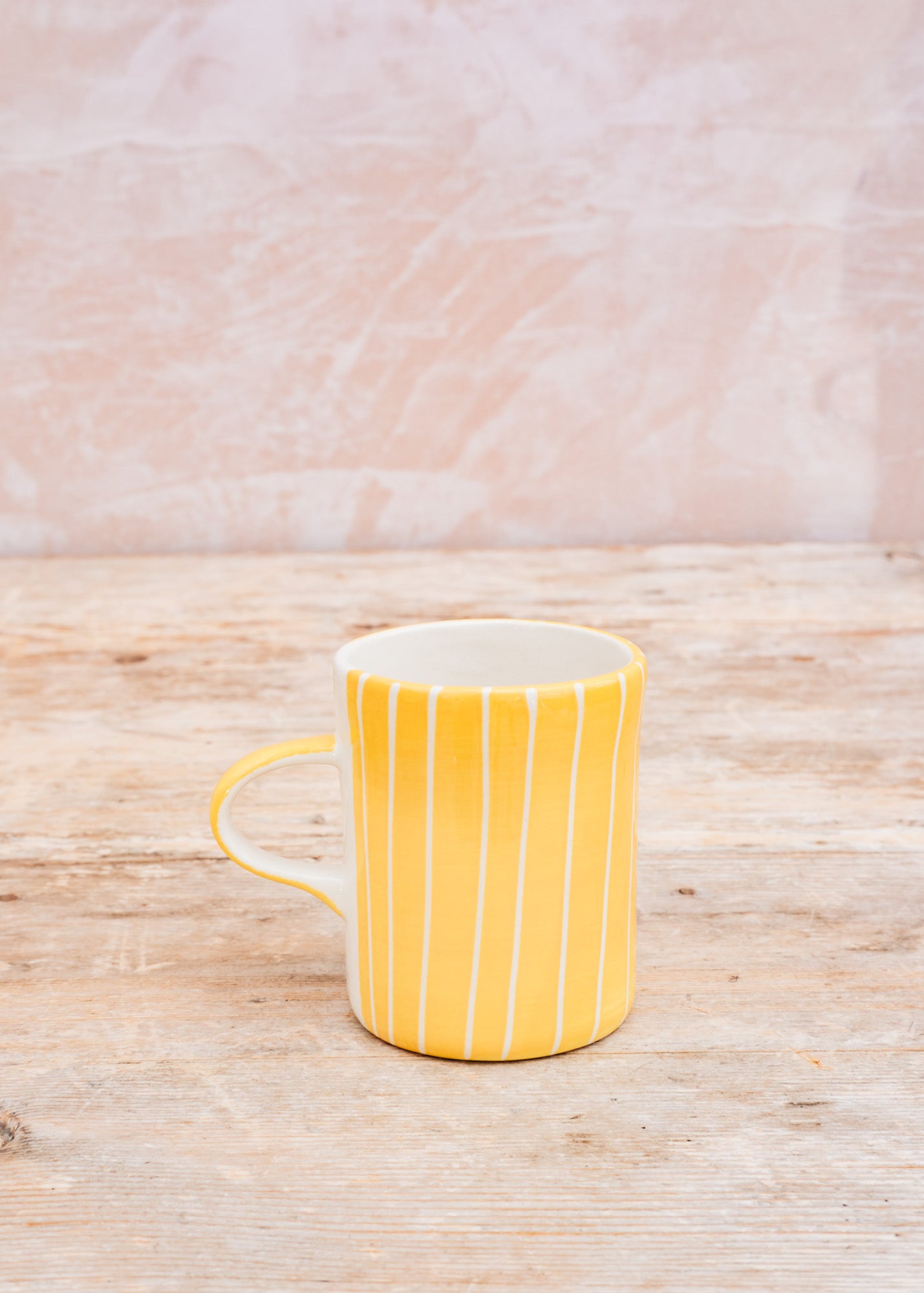 Musango Pottery Sgrafitto Demi Mug in Turmeric
