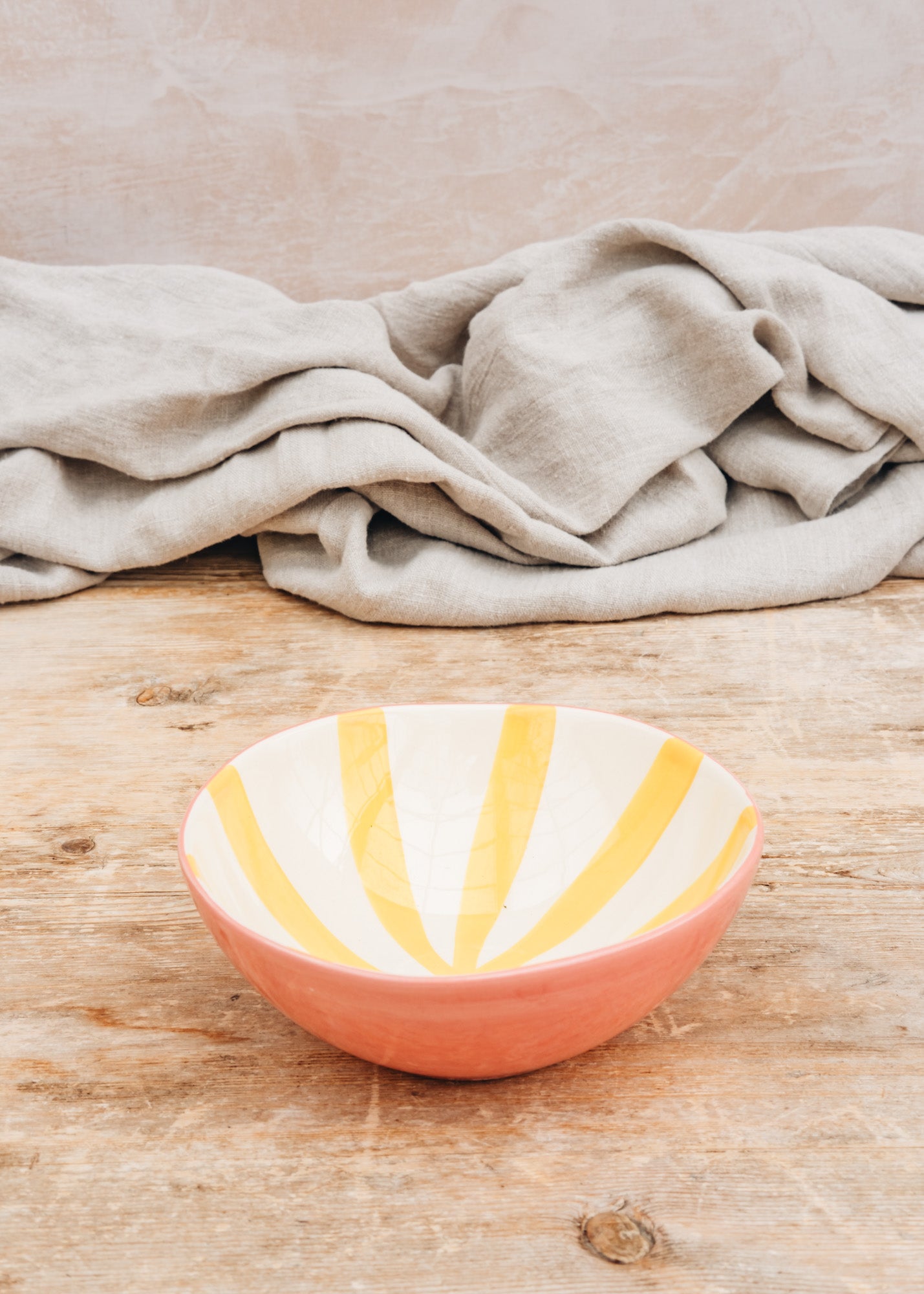 Musango Pottery Tri Colour Nourish Bowl in Sunrise