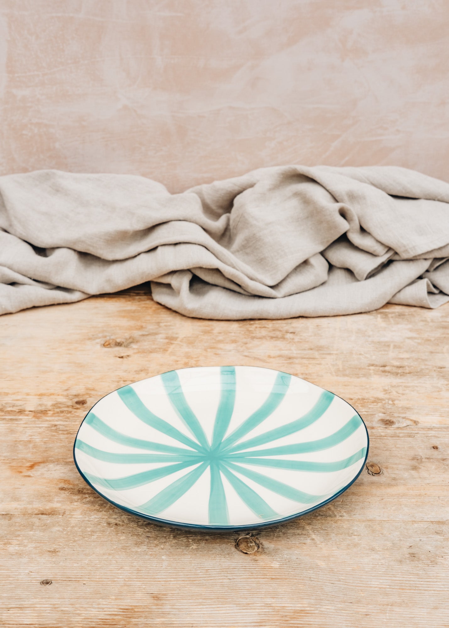 Musango Pottery Tri Colour Supper Plate in Tundra