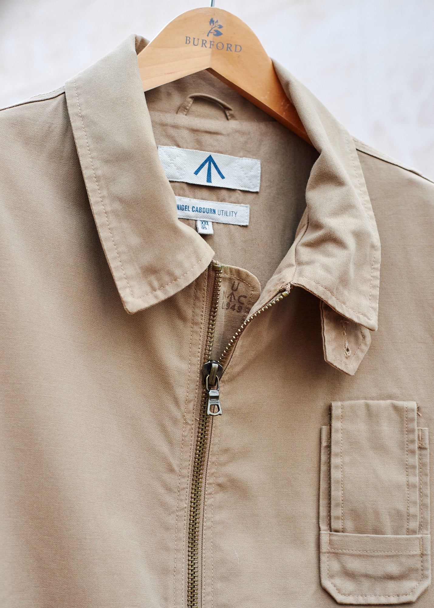 Kenny Ryder Nigel Cabourn Brown Military-Style Cotton Bomber - Xxl