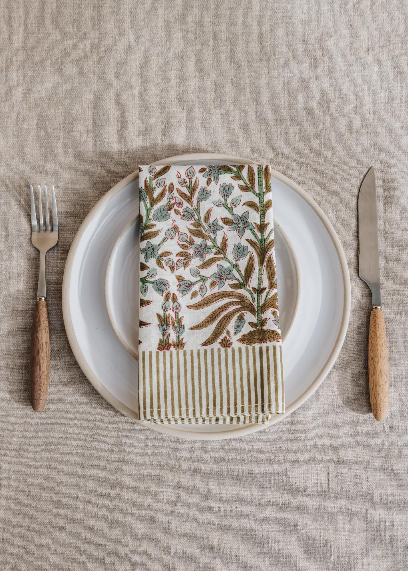 Bungalow Jasmine Sage Napkin