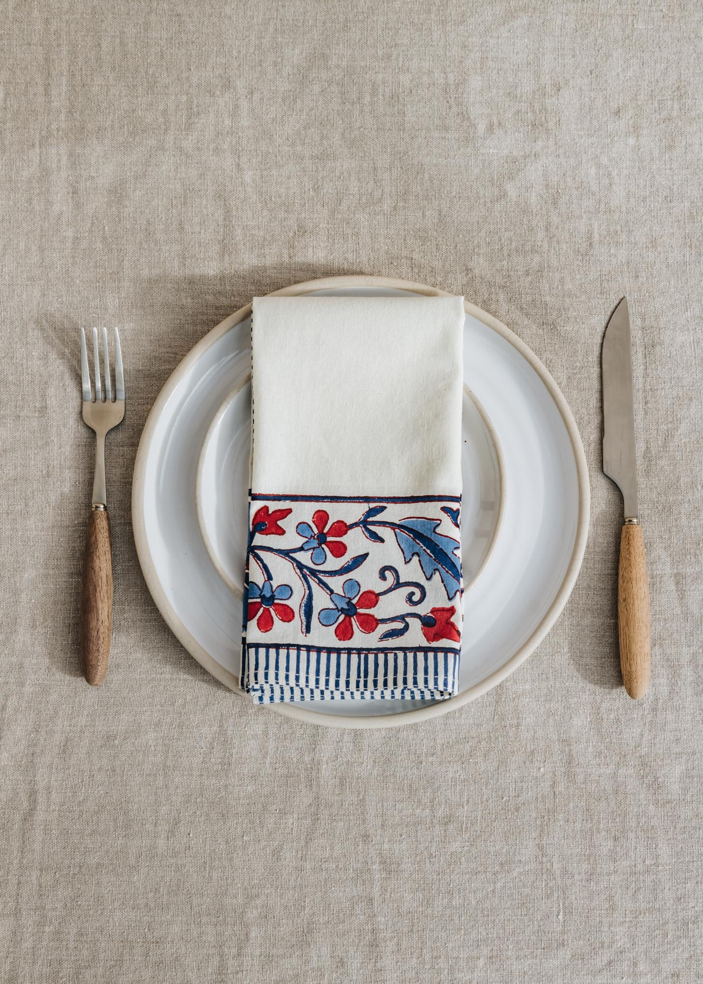 Bungalow Rosette Indigo Napkin