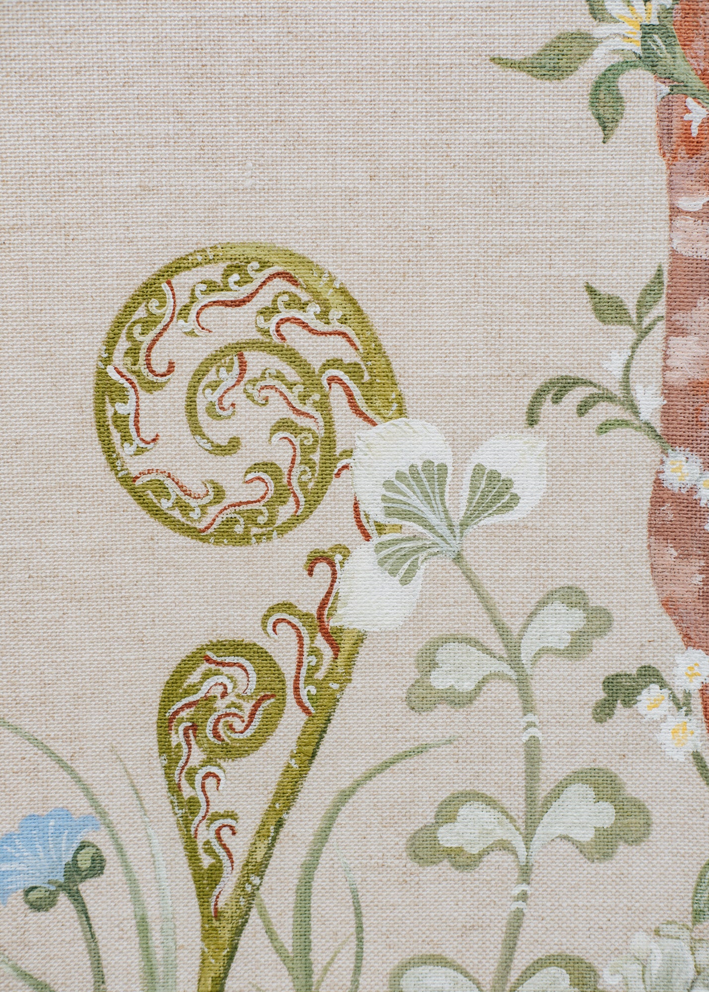 Natasha Hulse 'A Bed Of Spring' Woodland Floor Super-King Hand-Painted Headboard