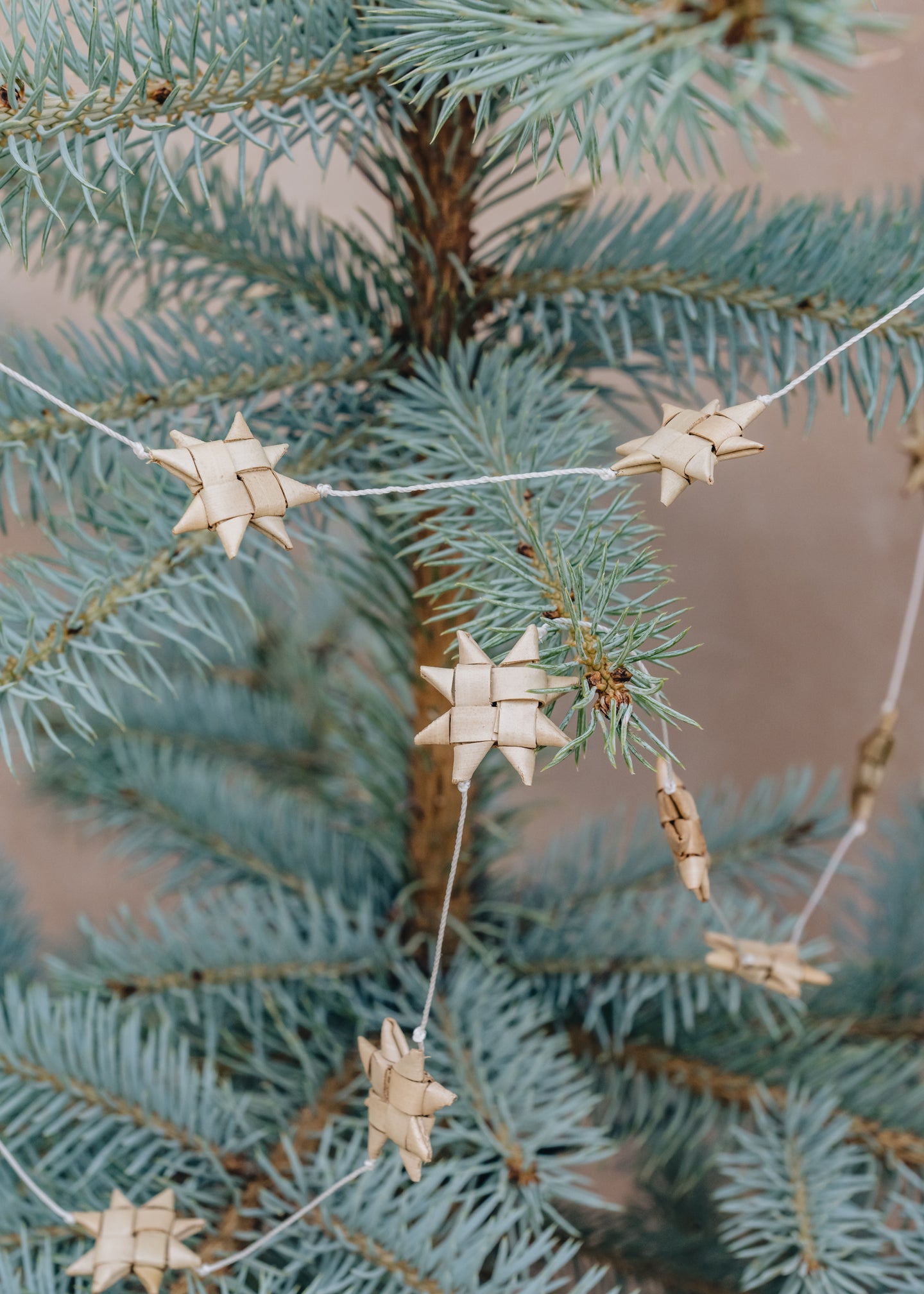 AfroArt Stars on a String Garland in Natural