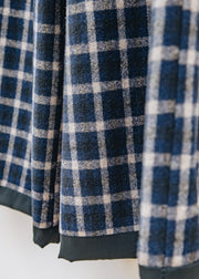 Neirami Coulisse Trousers in Flanella Tartan Blue