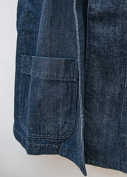 Neirami Denim Vest in Indaco