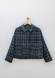 Neirami Double Face Jacket in Taffeta Solid Nero