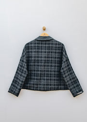 Neirami Double Face Jacket in Taffeta Solid Nero