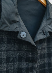 Neirami Double Face Jacket in Taffeta Solid Nero