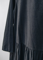 Neirami Winter Cotton Dress in Ardesia