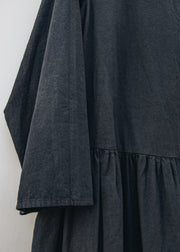 Neirami Winter Cotton Dress in Ardesia