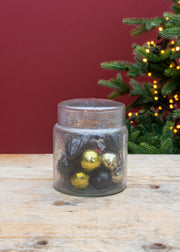 Nkuku Adisa Mixed Bauble Jar, 16 baubles