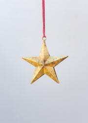 Small Antique Brass Roshani Star Bauble