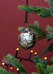 Antique Gold Bauble, 6cm