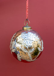 Giant Antique Gold Bauble, 20cm