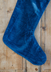 Nkuku Karru Velvet Stocking in Indigo