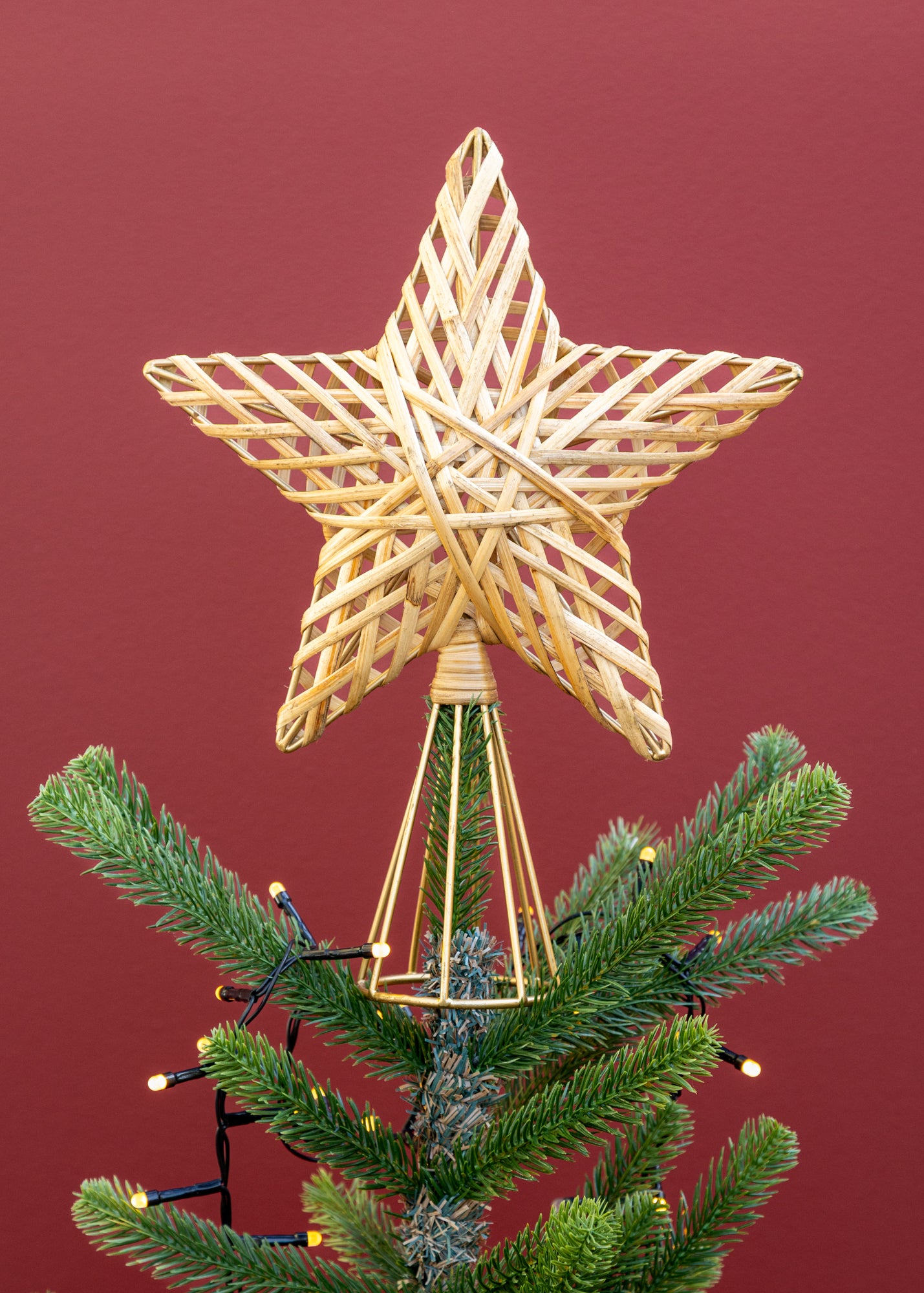 Katana Cane Tree Topper in Natural