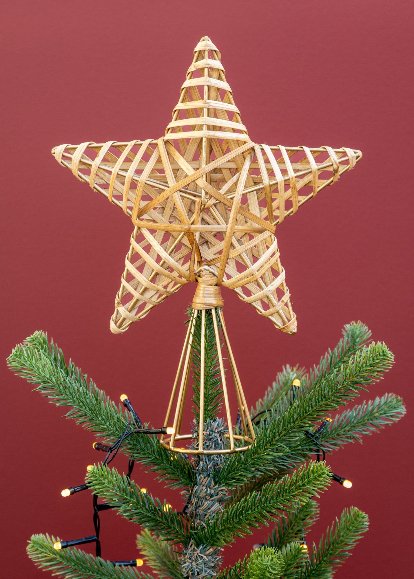 Nkuku Katana Cane Tree Topper in Natural