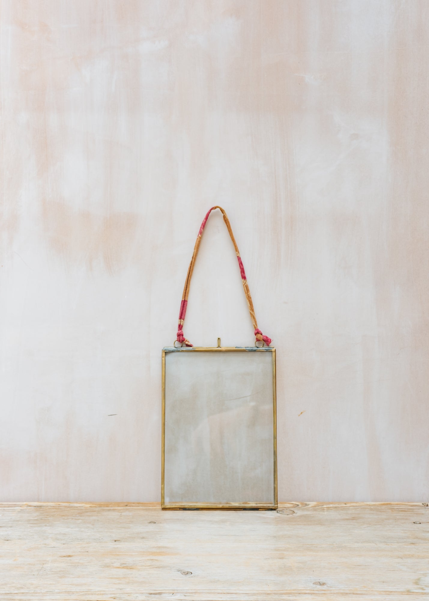 Kiko Brass Clear Glass Hanging Photo Frame in Portrait 5x7
