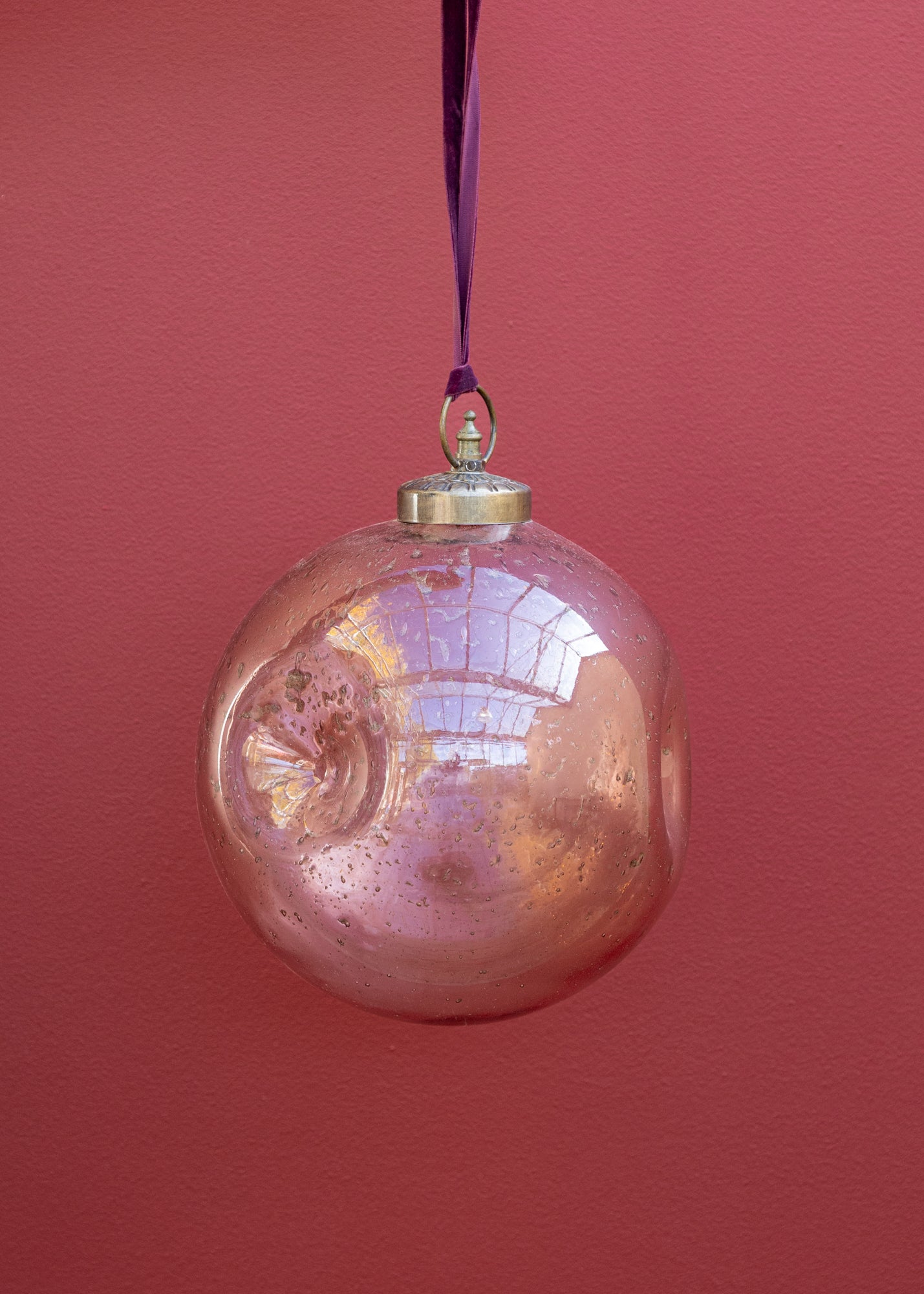 Large Giant Nishan Pinched Bauble in Copper