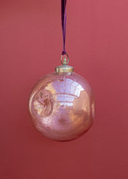 Large Giant Nishan Pinched Bauble in Copper