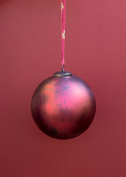 Large Giant Oko Bauble in Bordeaux