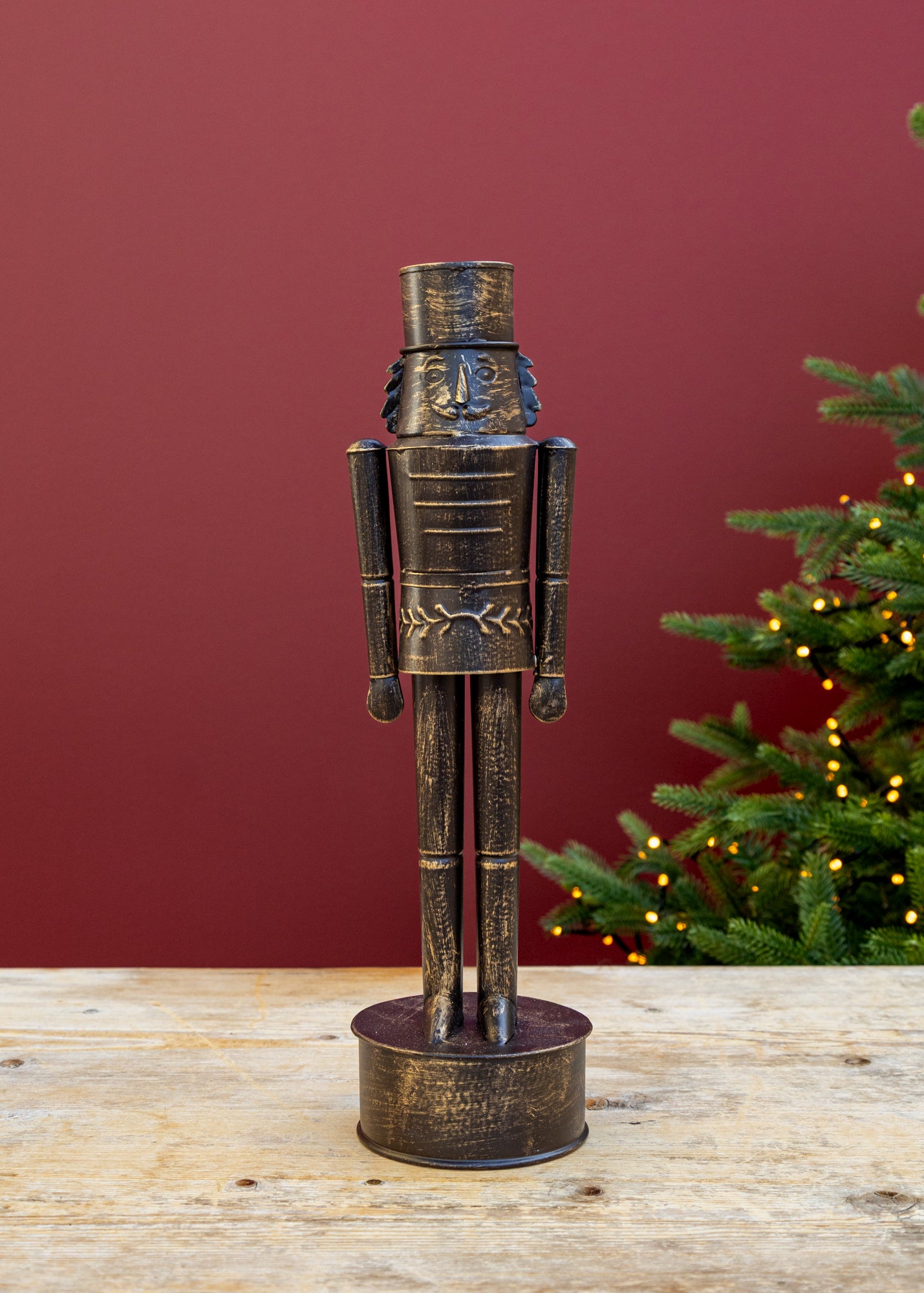 Large Imay Nutcracker Ornament in Antique Brass