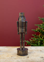 Large Imay Nutcracker Ornament in Antique Brass