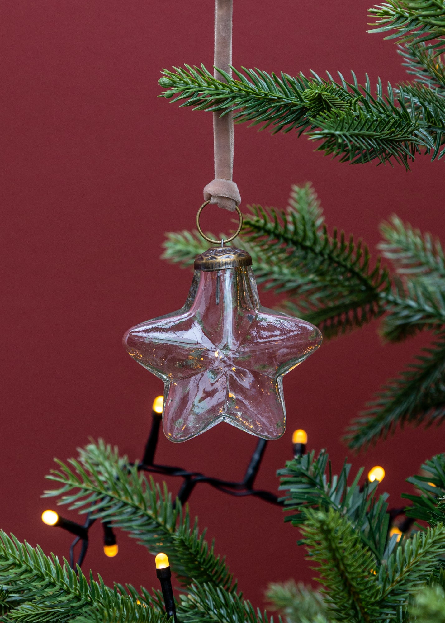 Nkuku Sardi Star Clear Bauble