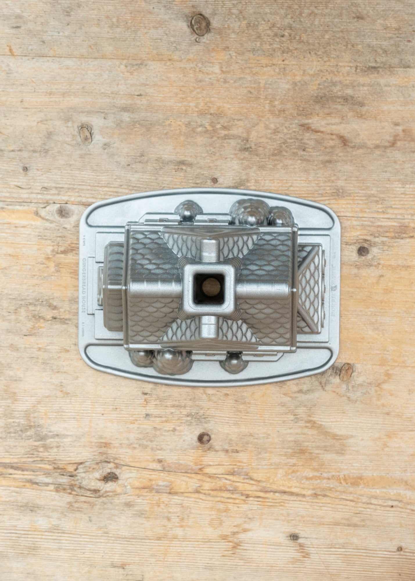 Nordic Ware Silver Gingerbread House Bundt Pan