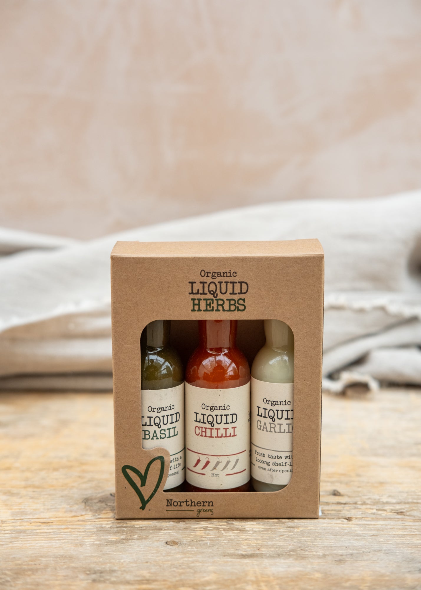 Northern Greens Liquid Herb Gift Set, three bottles