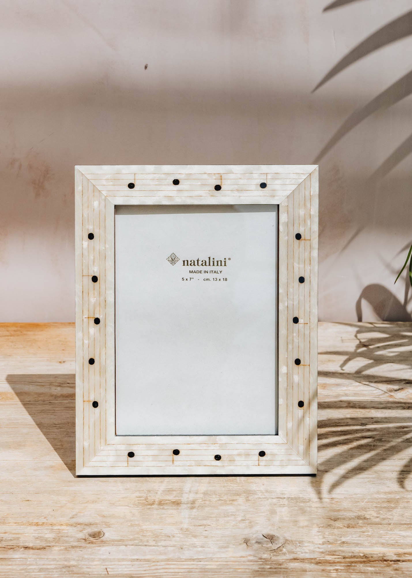 Natalini Natalini Note Bianco Photo Frame, for 5x7