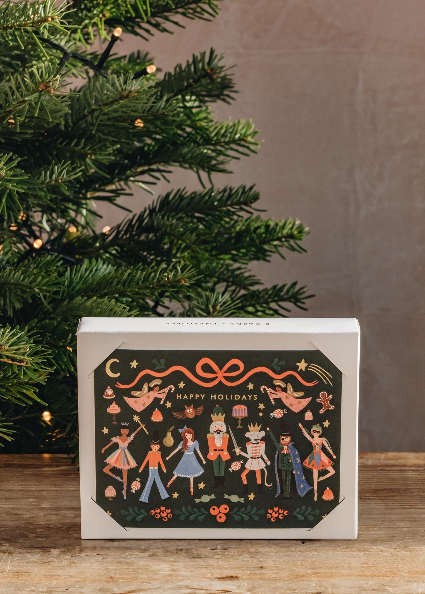 Nutcracker 'Happy Holidays' Christmas Cards, pack of eight