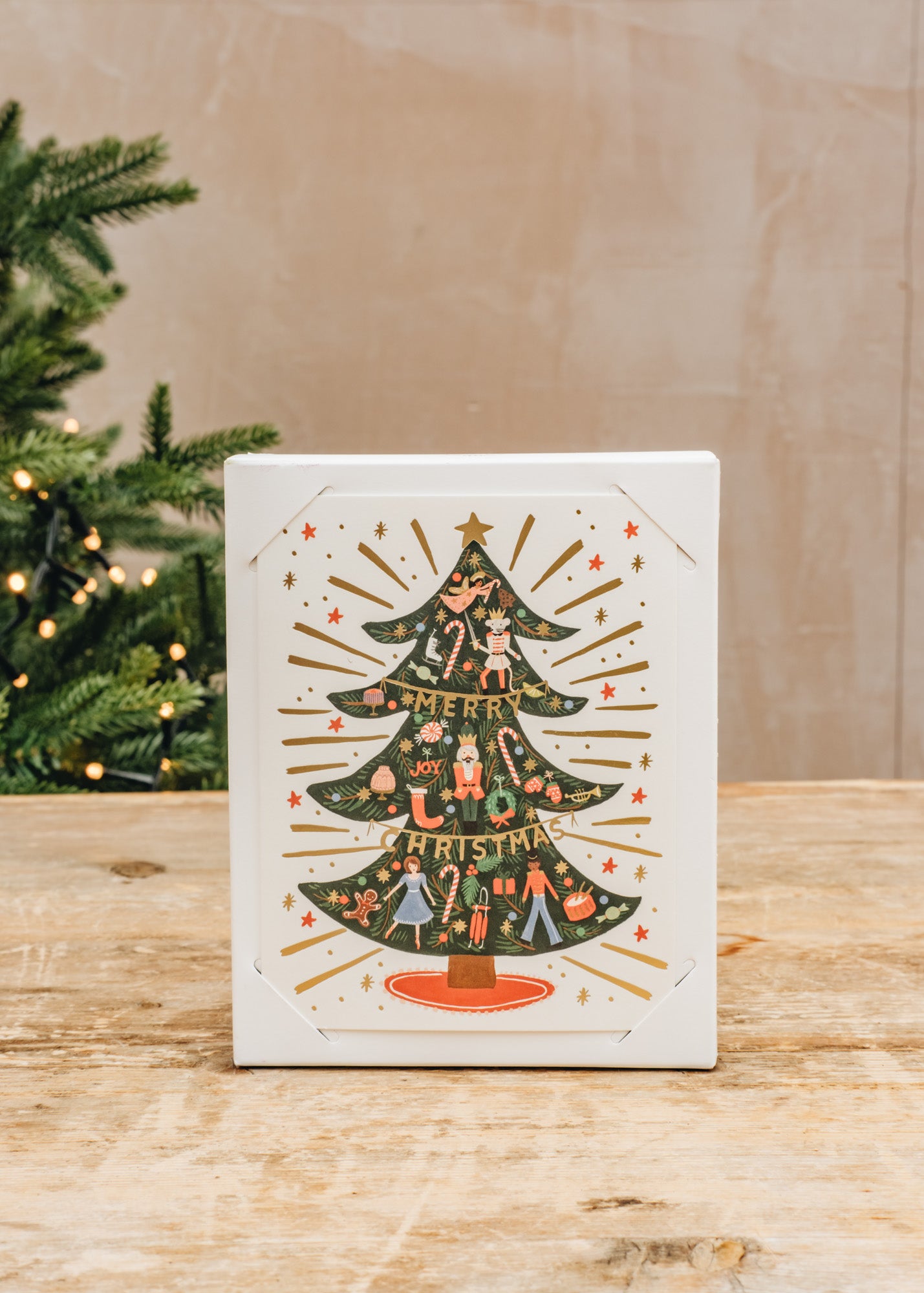 Books Rifle Paper Co. Nutcracker Tree 'Merry Christmas' Christmas Cards, pack of eight