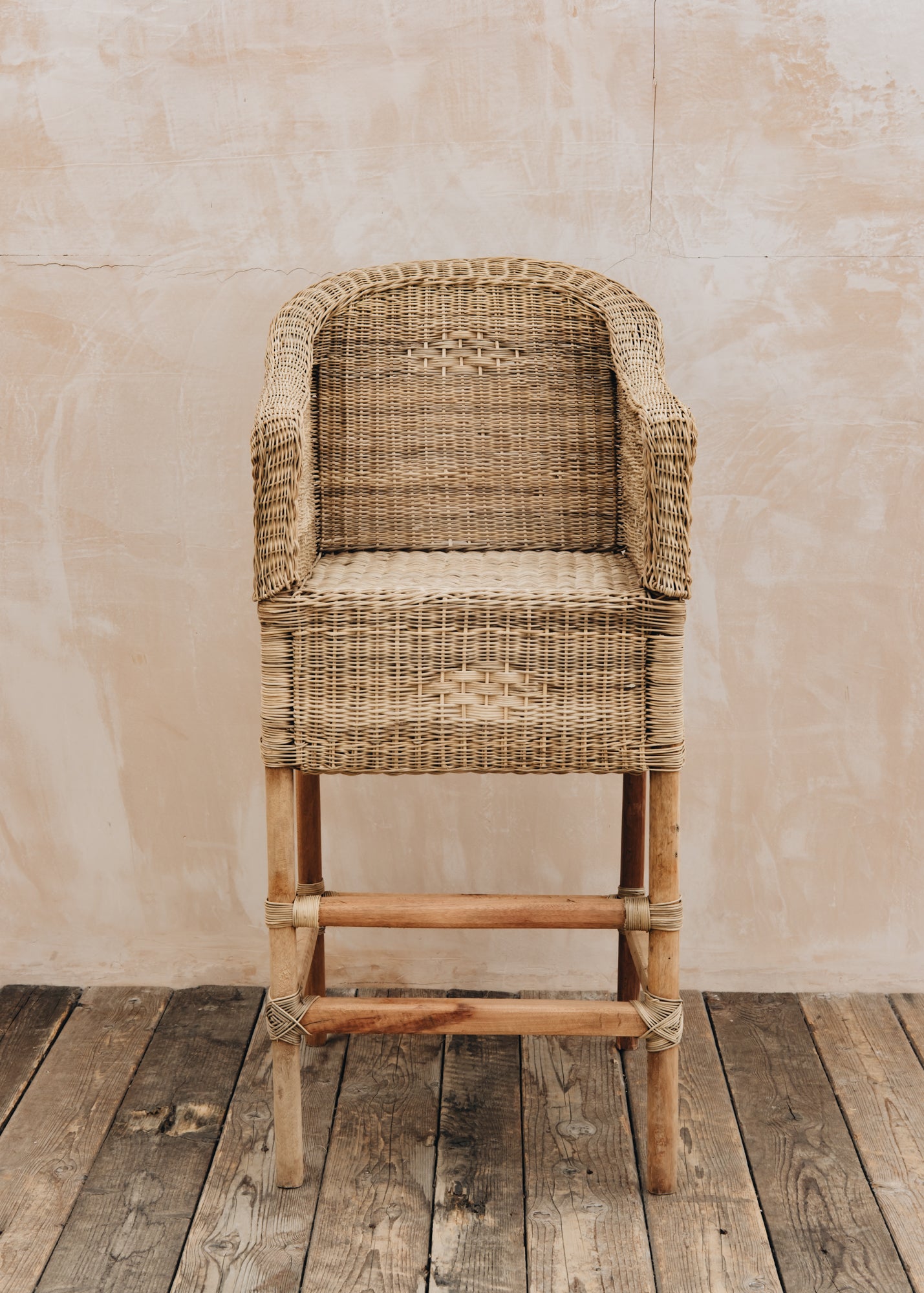 Nzuri Classic Cane Bar Stool
