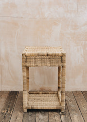 Nzuri Classic Cane Bedside Table