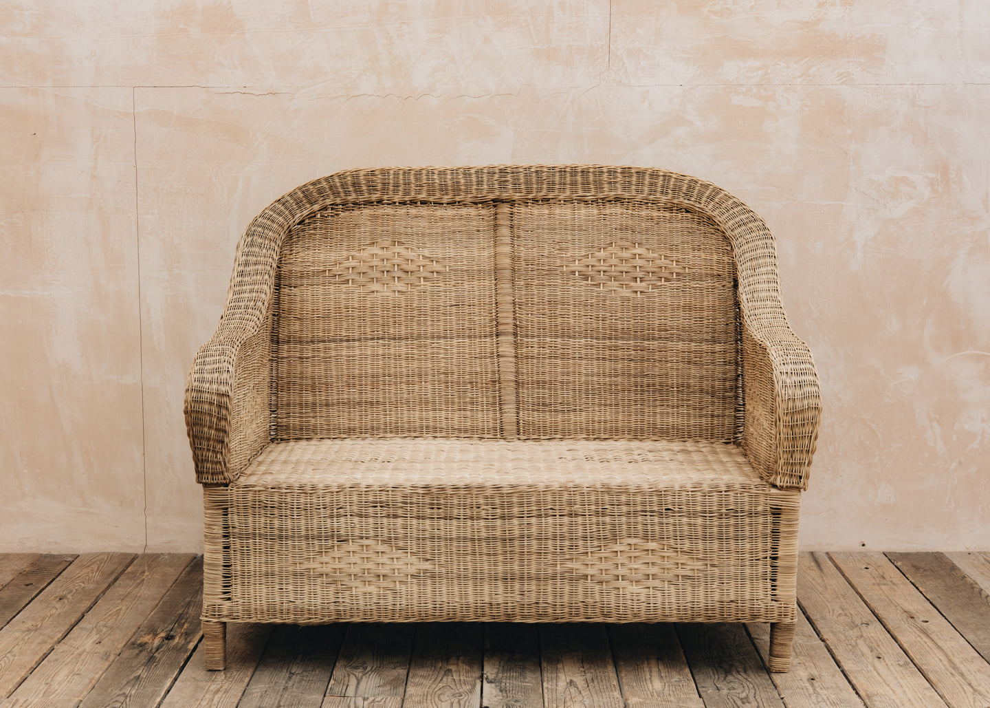 Nzuri Classic Cane Two Seater Sofa