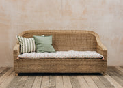 Nzuri Relaxed Cane Three Seater Sofa