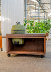 OFYR 150 Kamado Table Pro+ with Bstrd. Large Solo Barbecue in Alpine Green