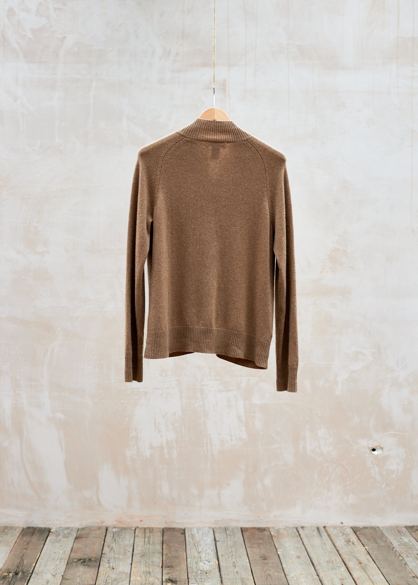 Orvis Zip-Up Cashmere Jumper - L