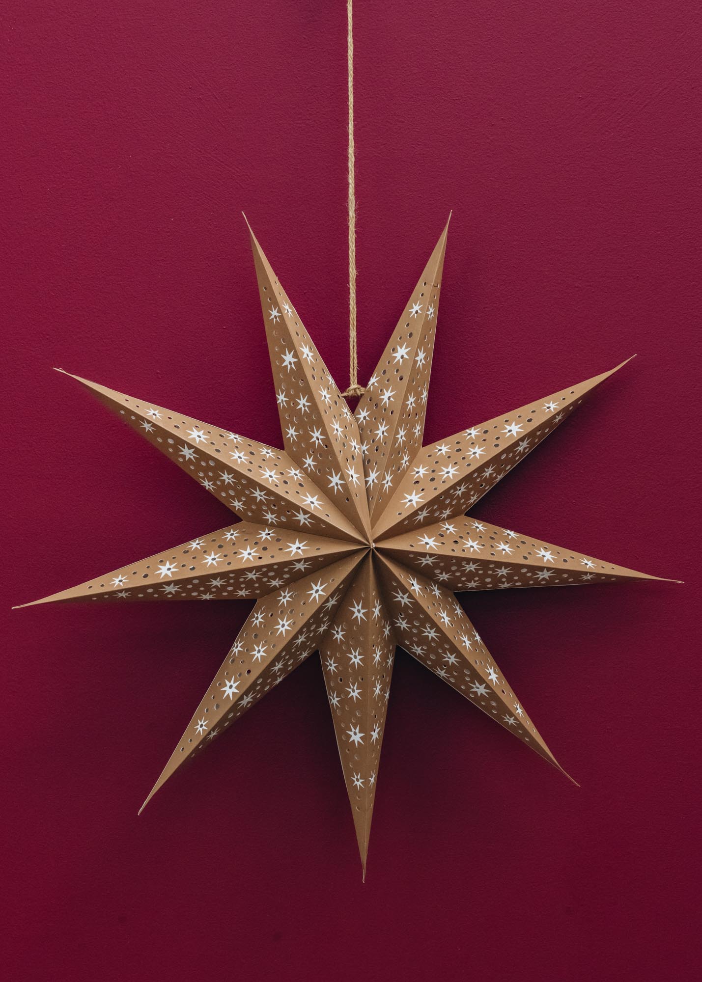 Ochre Cassiopeia Paper Star