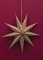 Ochre Cassiopeia Paper Star